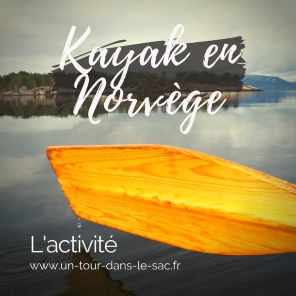 Un fjord en kayak, Norvège