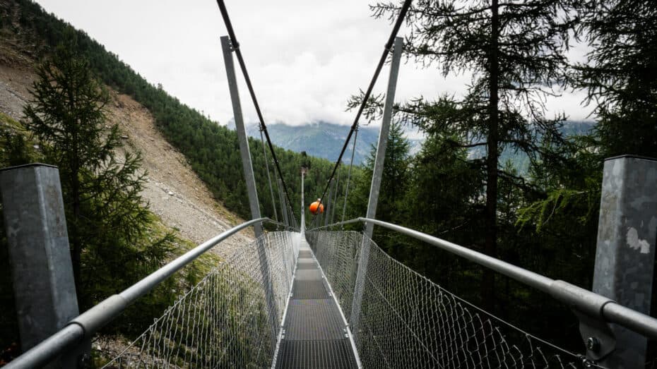 pont suspendu piéton europaweg