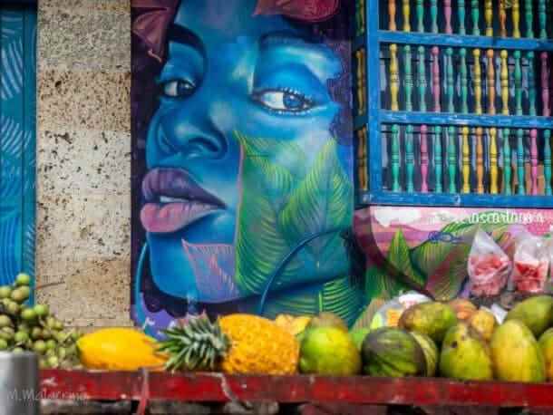 Street art Carthagène Colombie