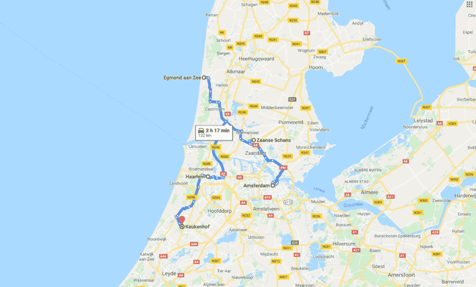 itinéraire Amsterdam