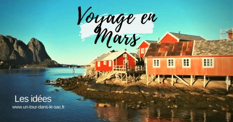 Maisons rouges sur pilotis au bord de l'eau en Norvège, paysage côtier.