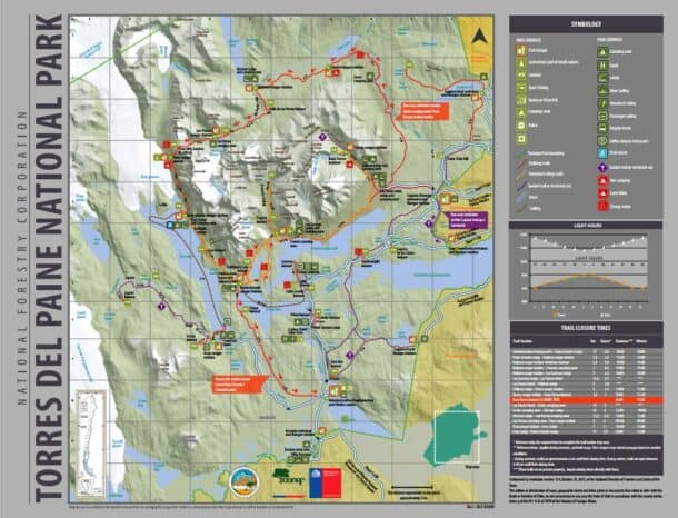 carte Trek Torres del Paine