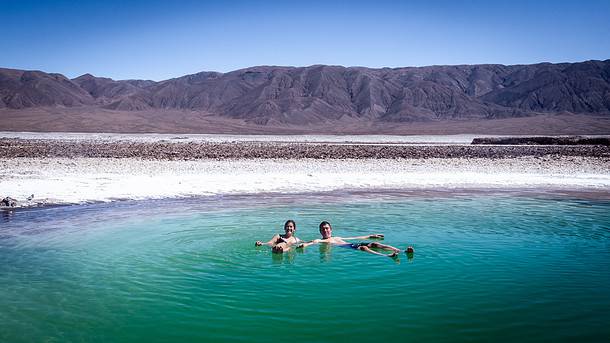 Se baigner désert Atacama