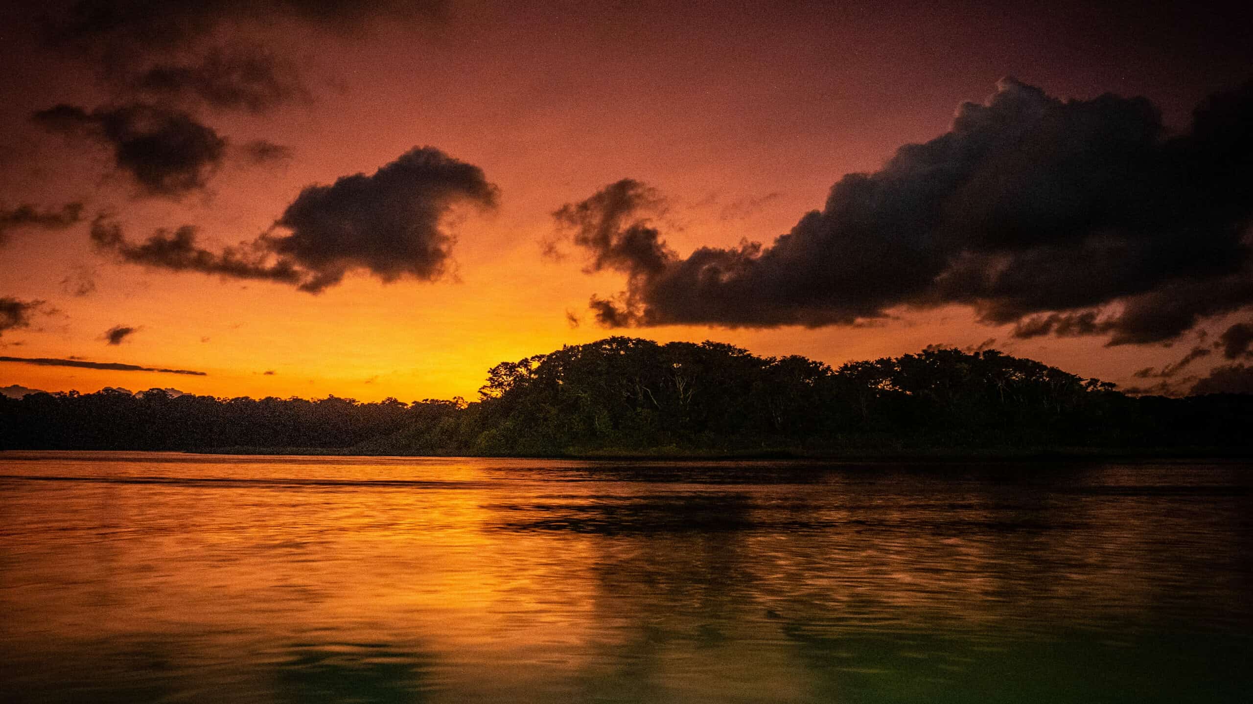 Coucher de soleil Tortuguero Costa Rica