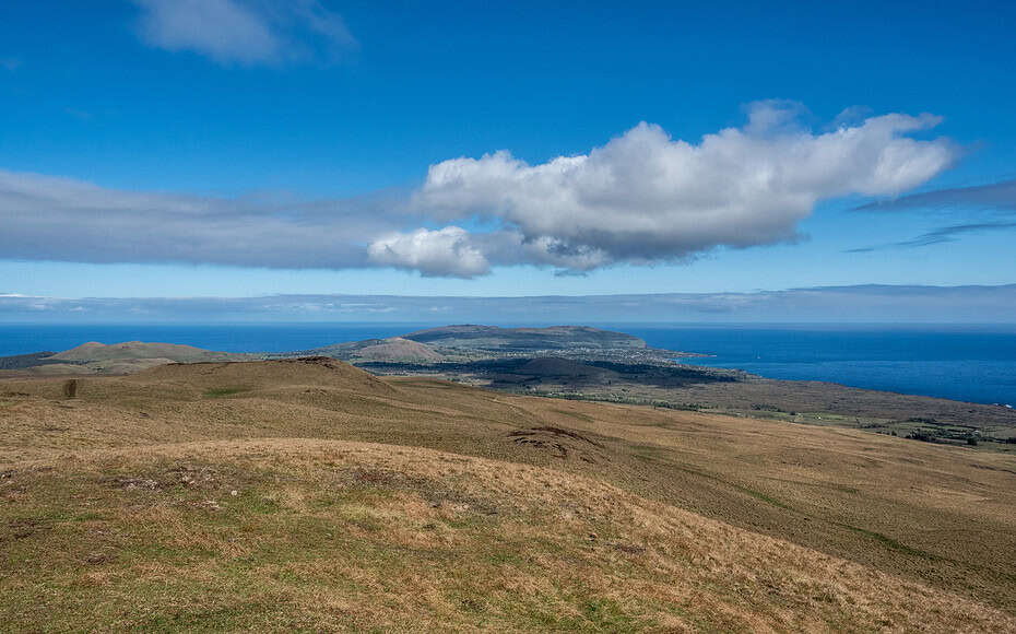 vue Terevaka ile de Paques