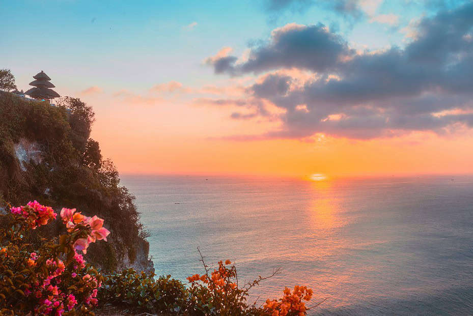 Uluwatu coucher de soleil