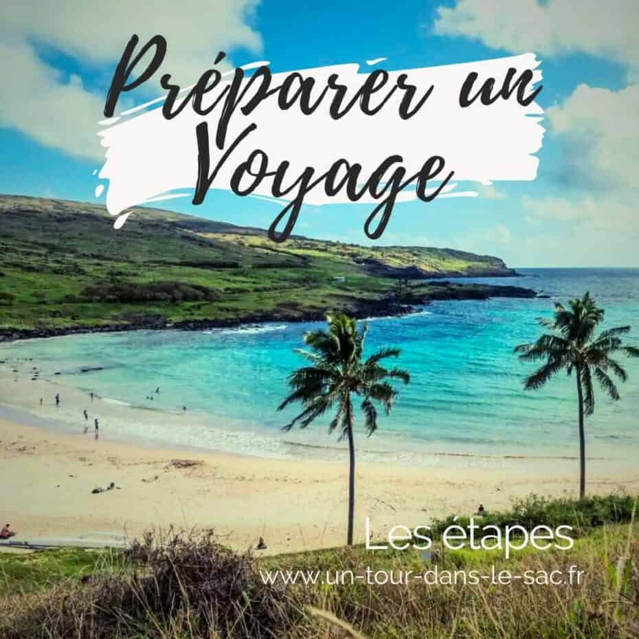 Etapes pour Préparer son voyage