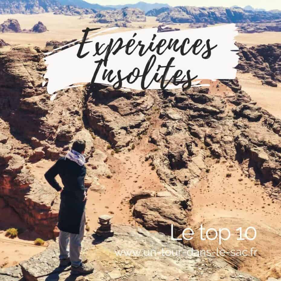 Expériences insolites autour du monde