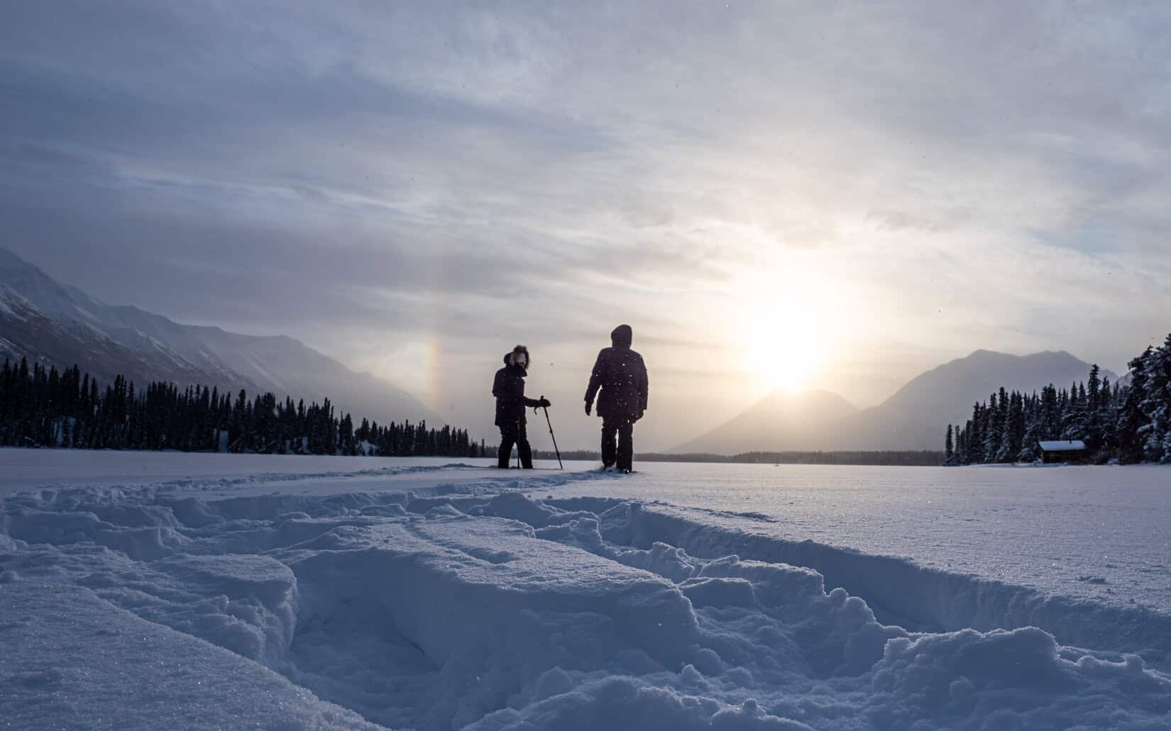 Annie Lake gelé au Yukon