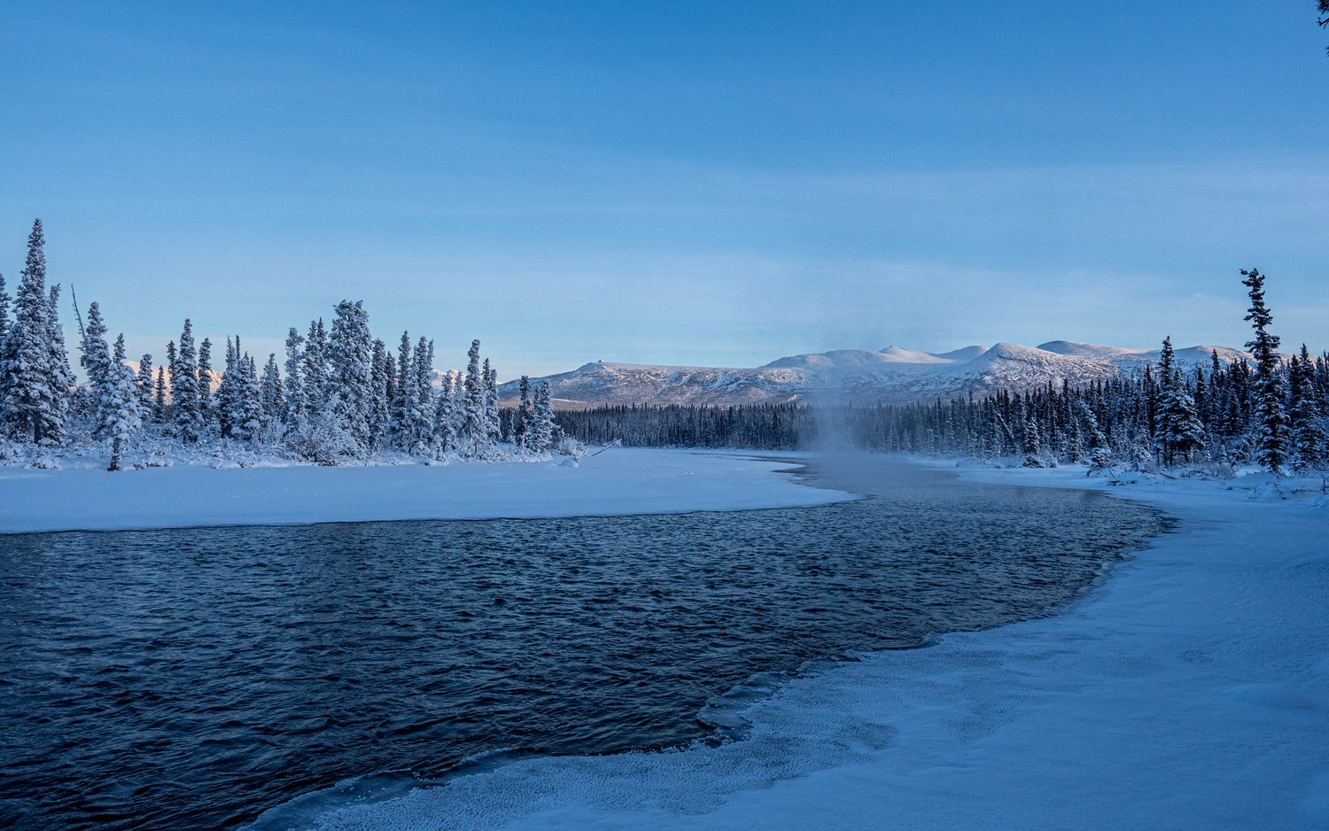 Kathleen River en hiver
