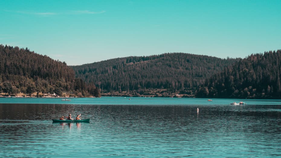 Lac Schluchsee activités nautiques, canoë