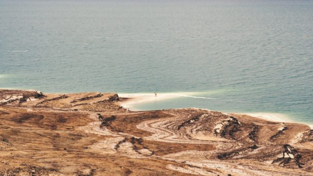 Bord de la mer morte Jordanie