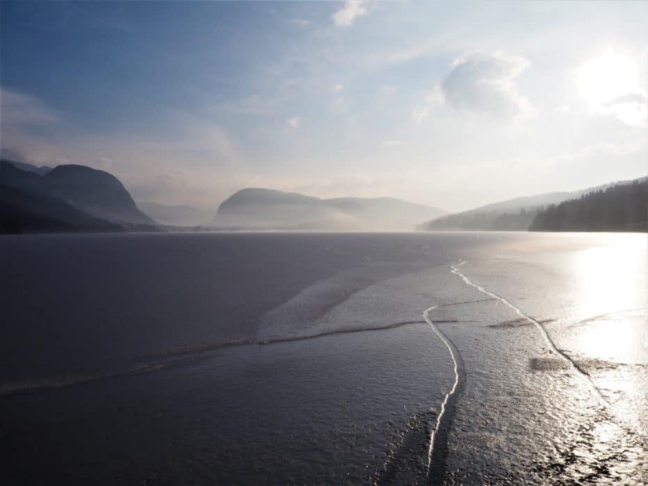 Lac de Bohinj hiver