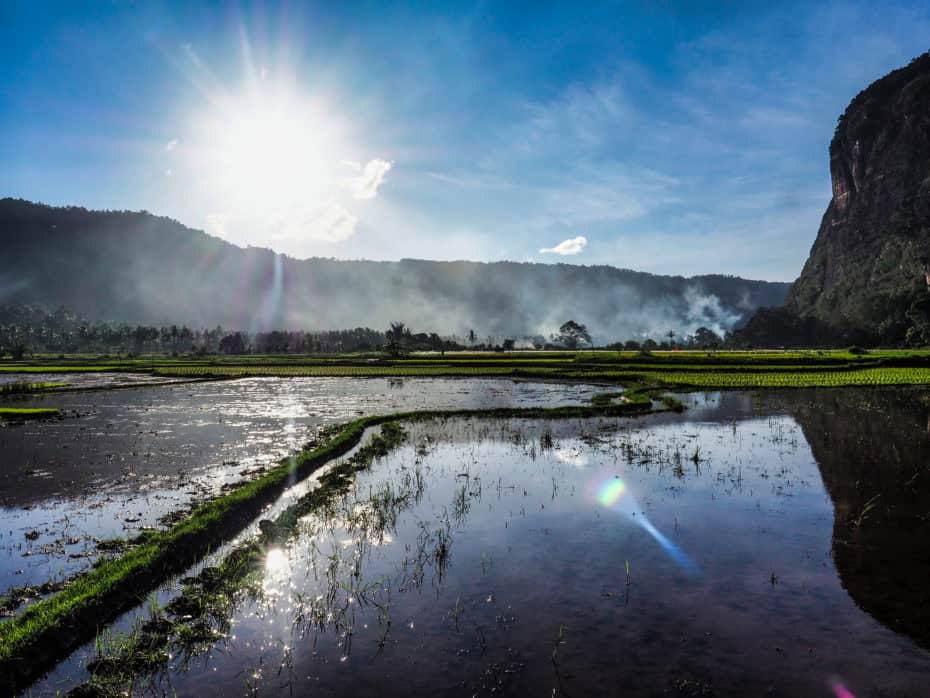 irrigation rizières sumatra